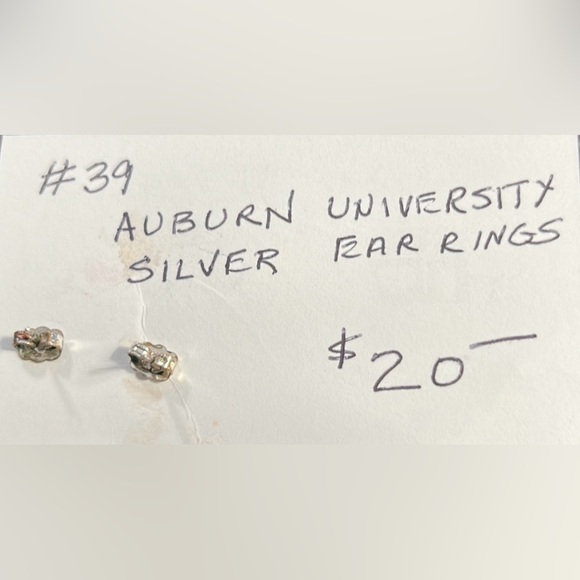 Sterling silver AUBURN UNIVERSITY EARRIINGS - Picture 2 of 3